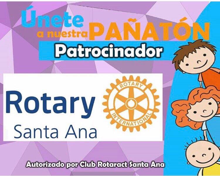 Únete a la primera “Pañatón” del Club Rotario Santa Ana