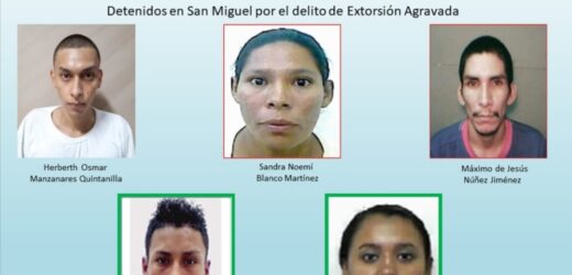 Extorcionistas son capturados en San Miguel
