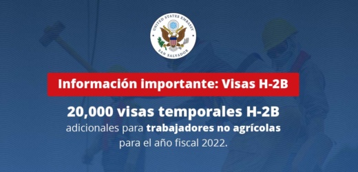 Por primera vez, el Departamento de Seguridad Nacional aumentará el límite de visas H-2B en la primera mitad del año fiscal