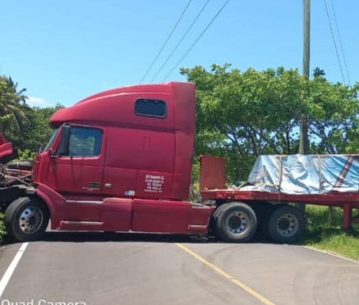 PNC descubre guarida donde escondían camiones robados incluido furgon salvadoreño