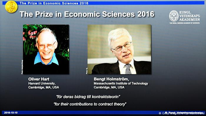 Nobel de Economía para Oliver Hart y Bengt Holmström