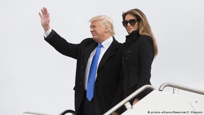 Trump llega a Washington para toma de posesión