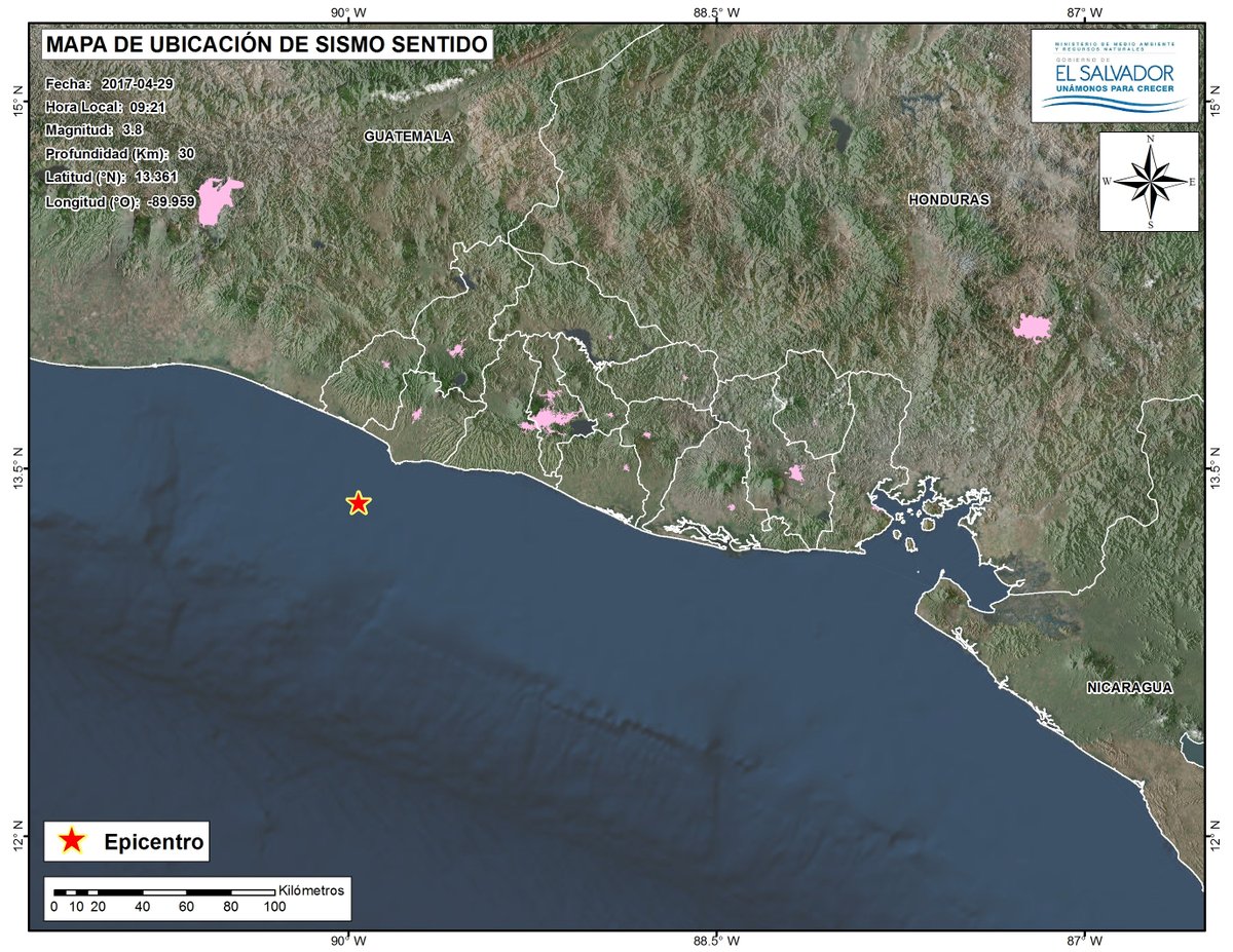 Mas de 36 horas sin actividad sísmica sentida en el Área Metropolitana de San Salvador (AMSS)