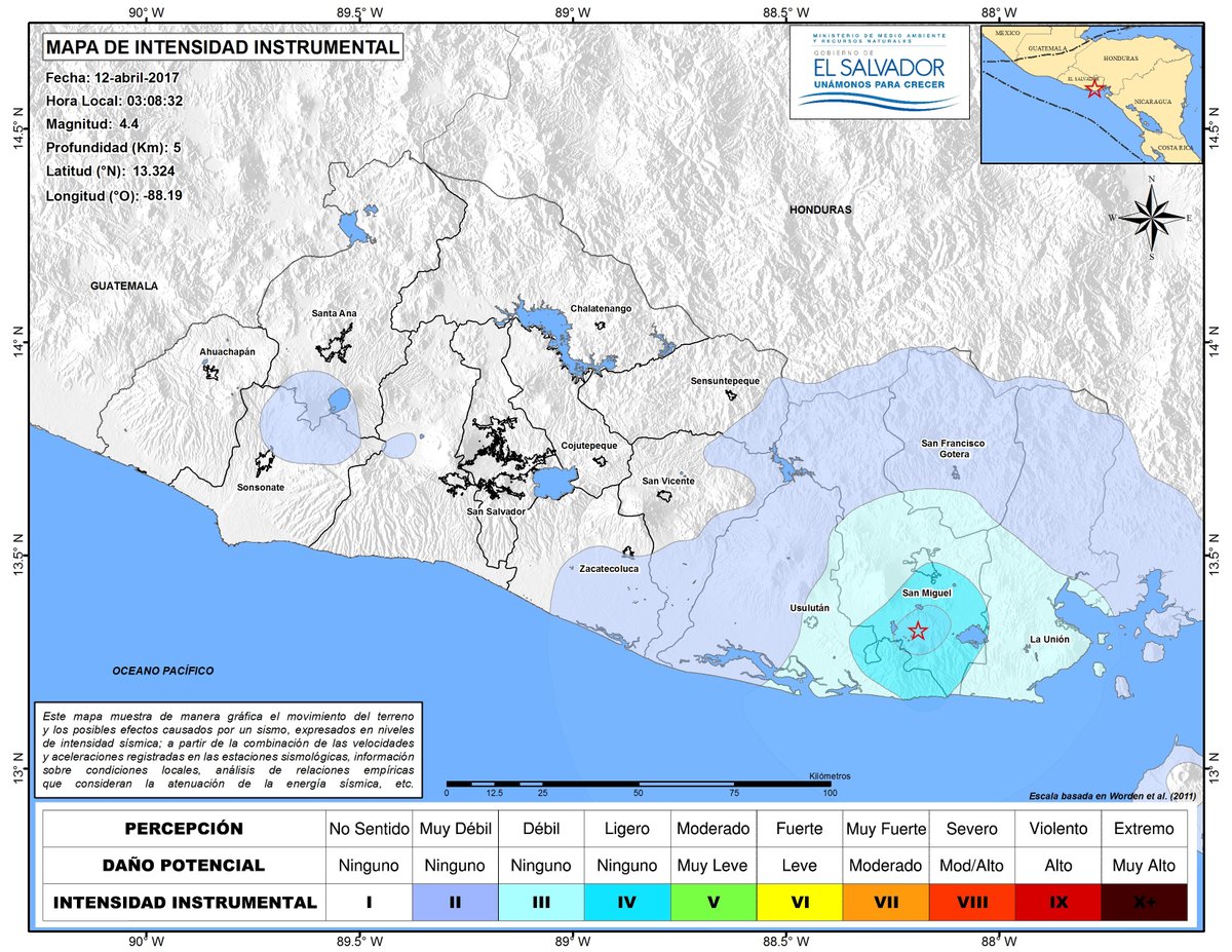 Informe sobre serie sísmica en el país