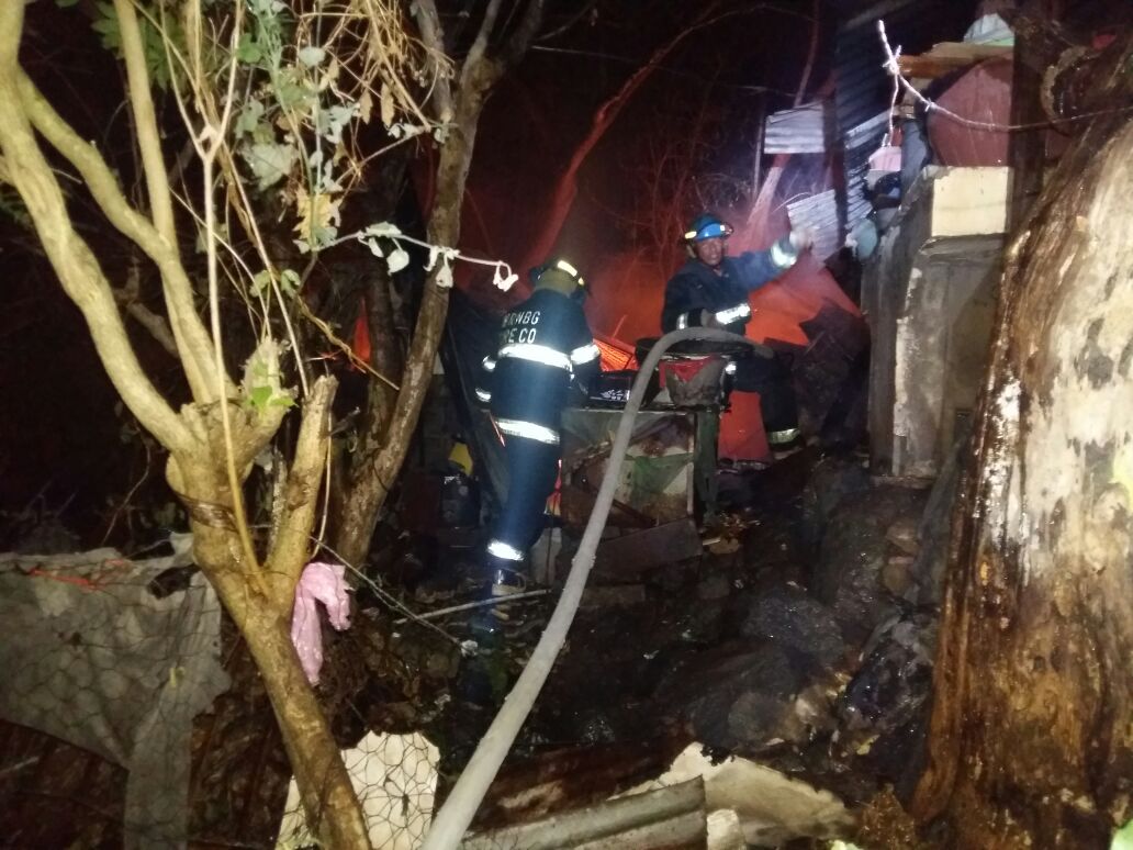 Bomberos sofocó incendio en cantón Cutumay Camones el pasado 31 de Diciembre