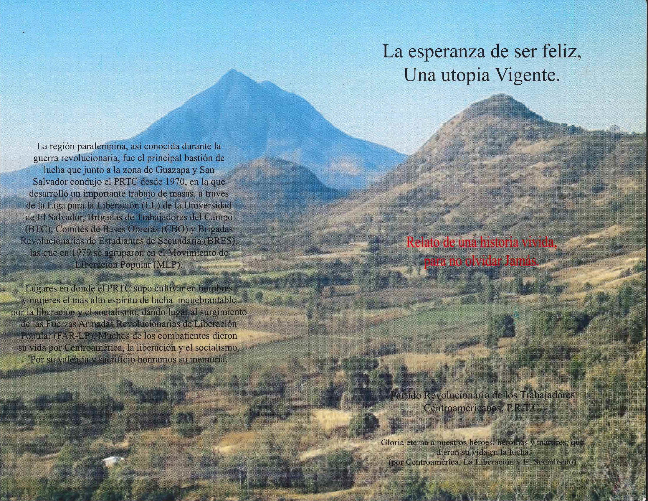 Lanzarán libro que narra experiencias vividas durante el conflicto armado en El Salvador