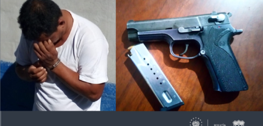 Policía captura en Usulután a sujeto con un arma de fuego ilegal