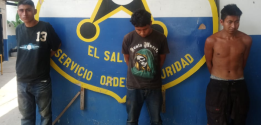 Policía captura en Ahuachapán a cuatro miembros de una agrupación delictiva tras atentado armado
