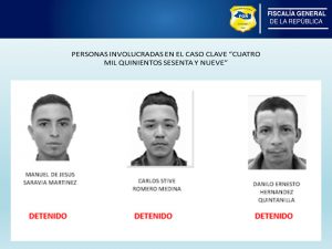 FGR San Miguel giró hoy ocho ordenes de captura contra extorsionistas