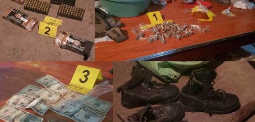 PNC localiza municiones y droga en vivienda en Santa Ana