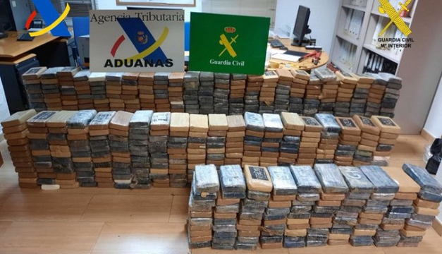 Autoridades españolas incautan 700 kilos de cocaína procedente de El Salvador