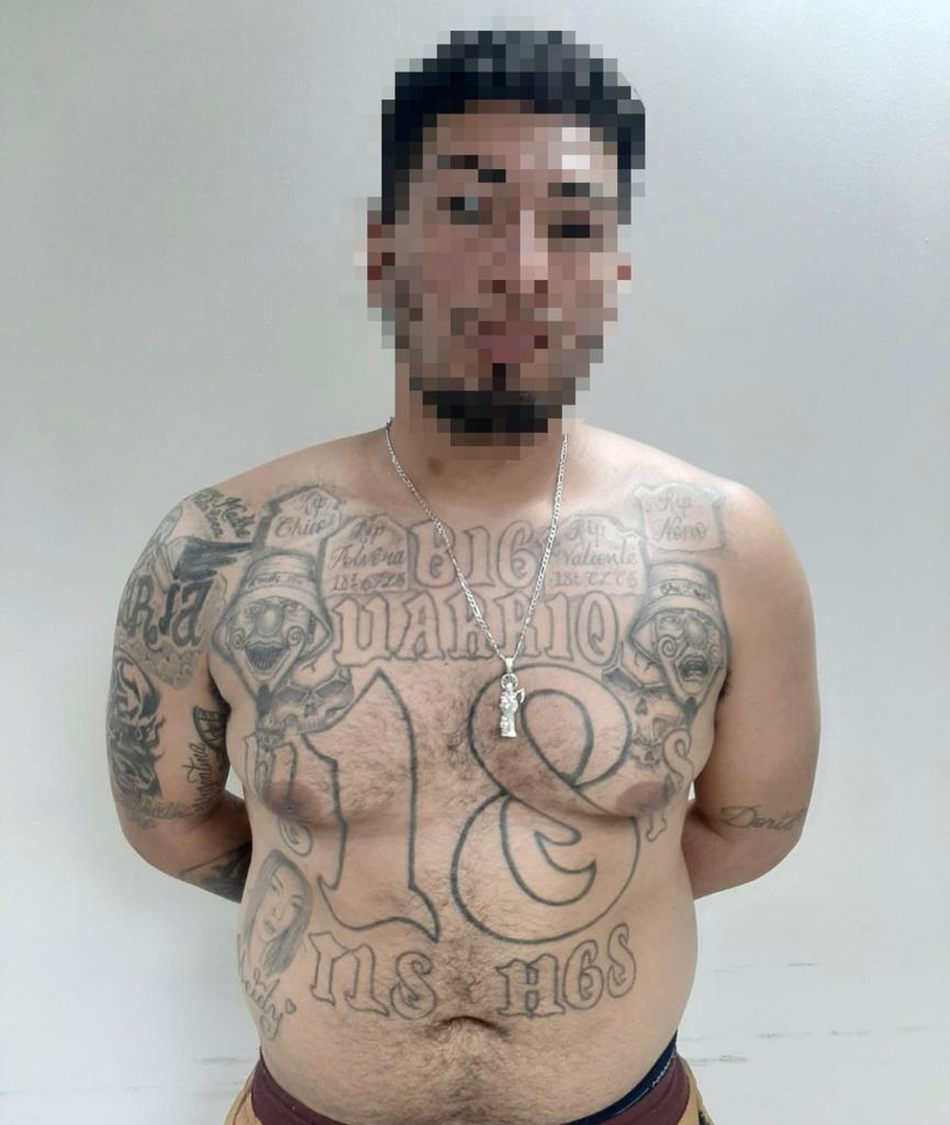 Miembro activo de la pandilla 18 con el alías «El Chele» es capturado por agentes de la DPI en la capital