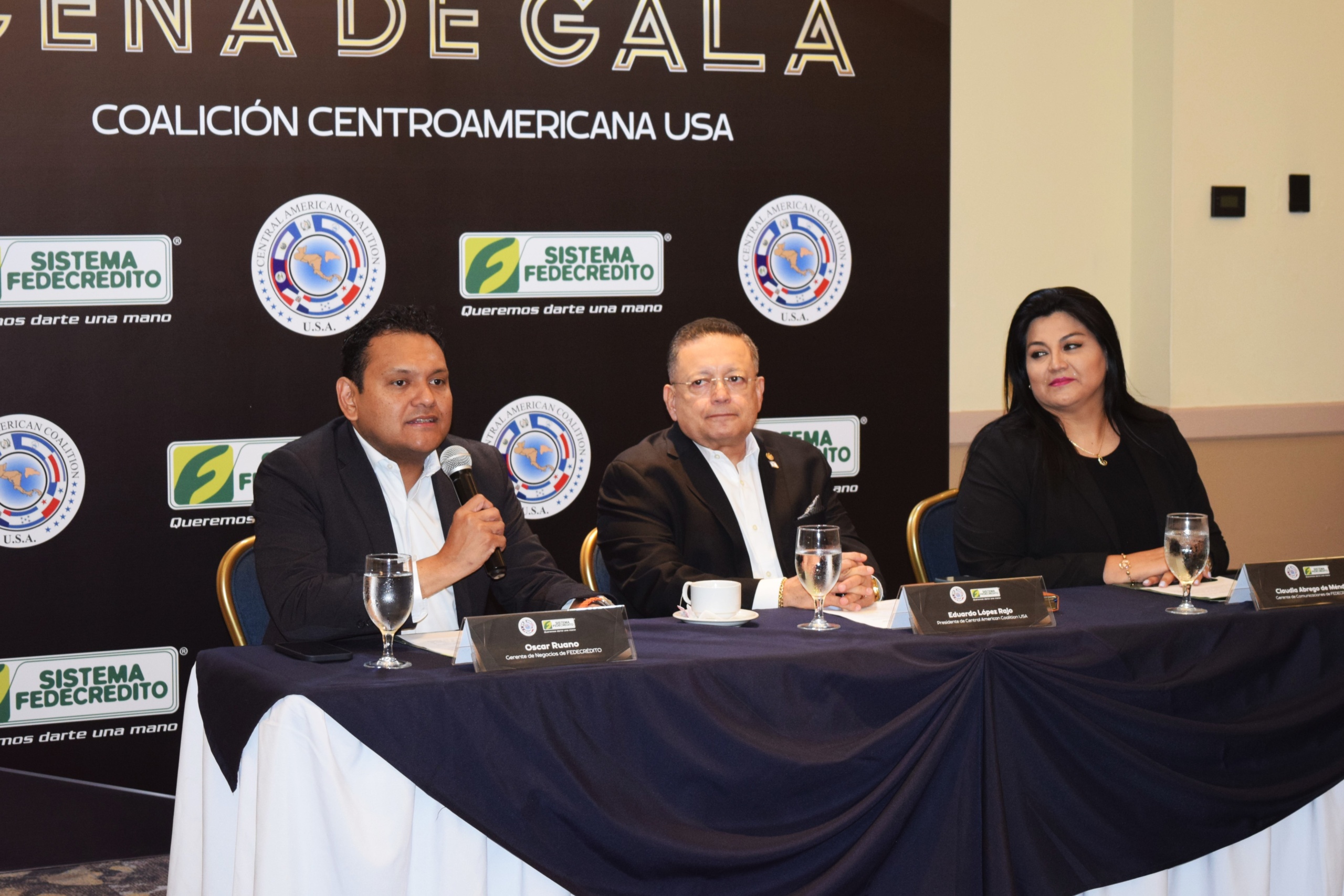 SISTEMA FEDECREDITO patrocinador oficial de la XVIII cena de Gala de la Coalición Centroamericana USA