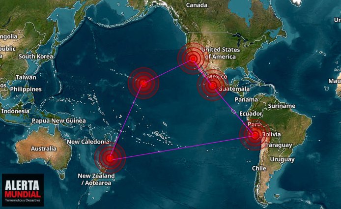 Tremendas sacudidas sísmicas estremecen México, Perú, California, Hawaii y Nueva Zelanda