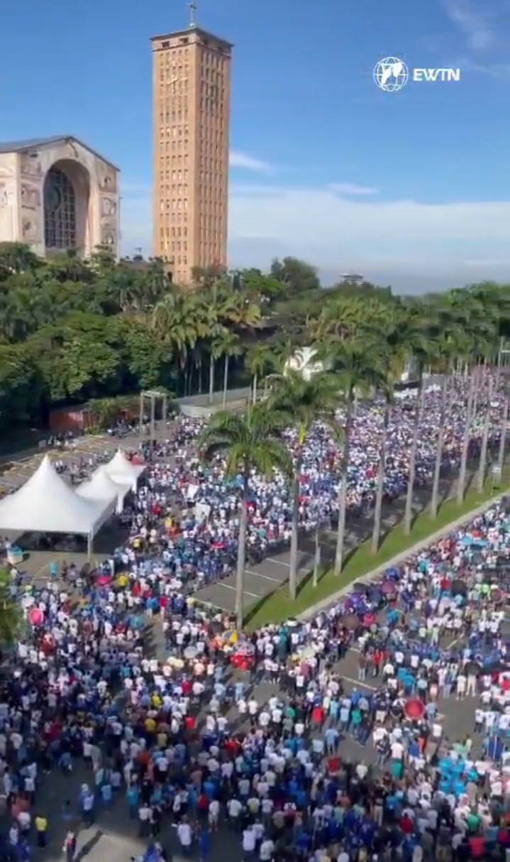 Más de 80 mil participaron en la peregrinación anual del Rosario de Hombres en Brasil