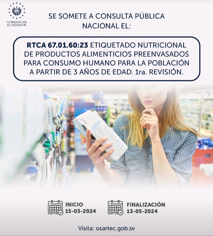 OSARTEC somete a Consulta Pública Nacional el RTCA
