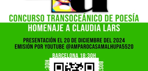 IV EDICIÓN DEL CONCURSO TRANSOCEÁNICO DE POESÍA  «HOMENAJE A CLAUDIA LARS»