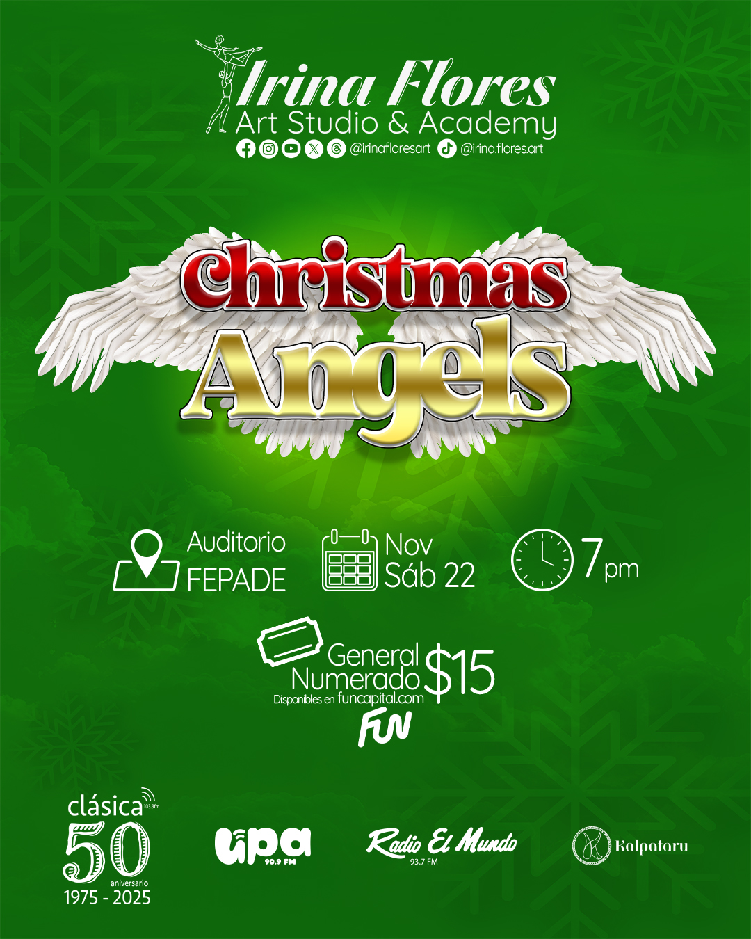 “Christmas Angels”, una velada única en la que el encanto del ballet clásico se complementa con diversos estilos y ritmos