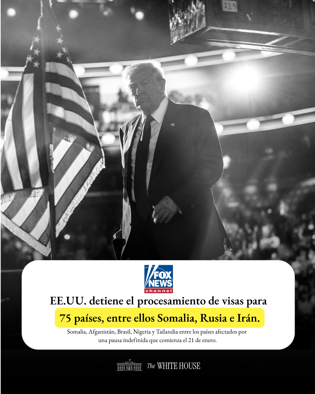 Actualización sobre la tramitación de visados de inmigrante para nacionalidades con alto riesgo de uso de prestaciones públicas