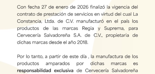 Fin de una era: La Constancia deja de producir las cervezas Regia y Suprema en El Salvador