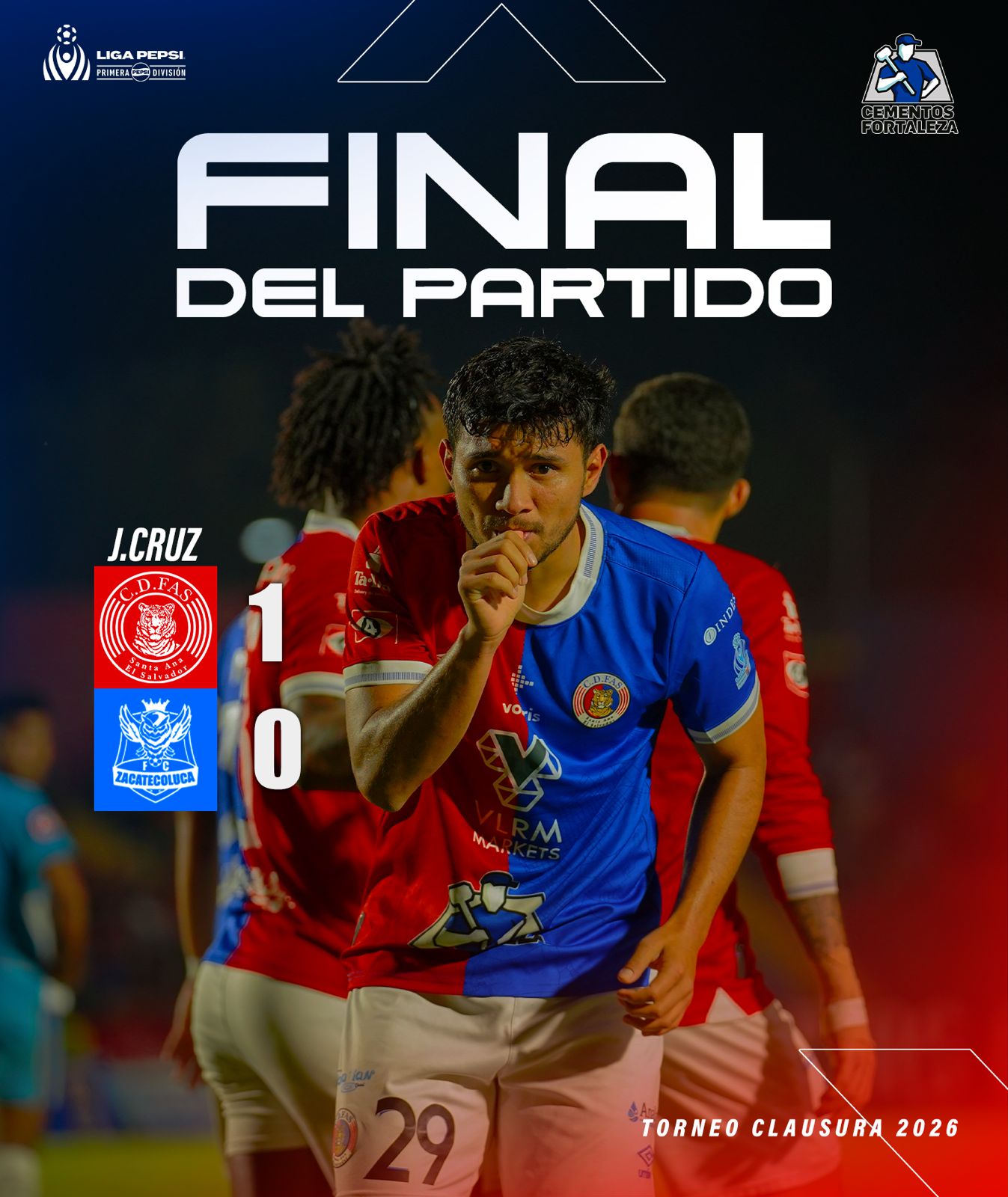 C.D.FAS sacó los tres puntos ante un rudo Zacatecoluca