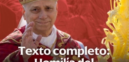 TEXTO COMPLETO: Homilía de la Misa del Papa León XIV en el Domingo de Ramos