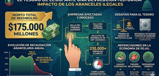 El Tesoro de EE.UU. bajo presión: Inicia la devolución de 175.000 millones de dólares por aranceles ilegales