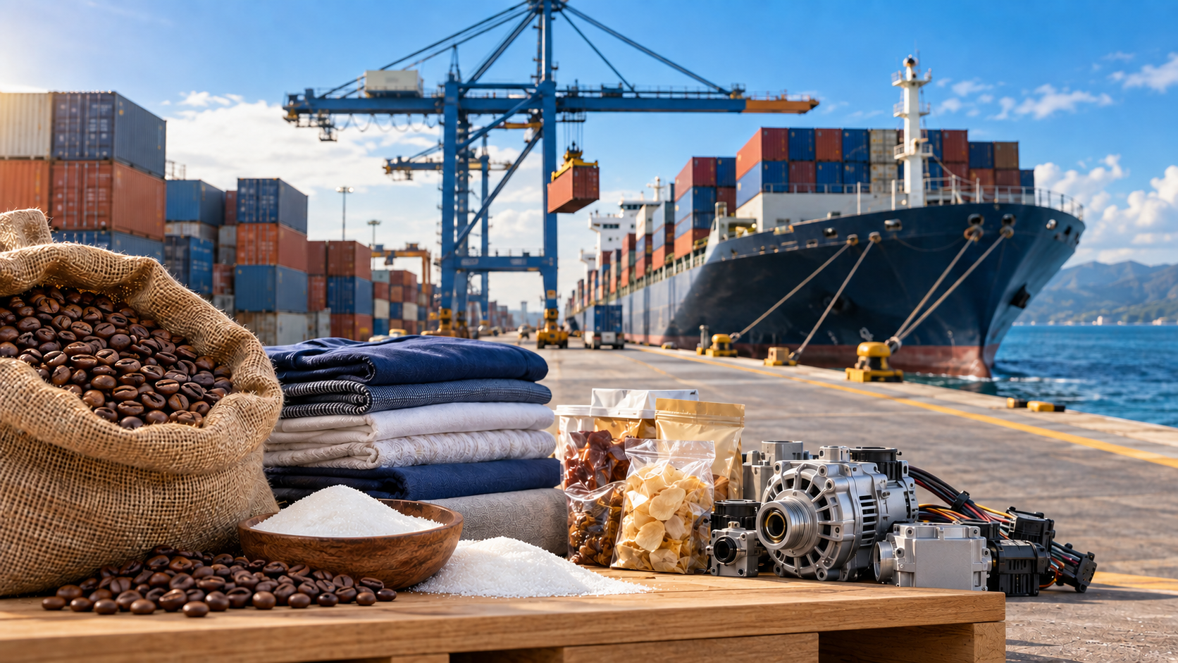 EXPORTACIONES SALVADOREÑAS SUMAN US$4,529.3 MILLONES A AGOSTO DE 2026, UN ALZA DE 3.2%
