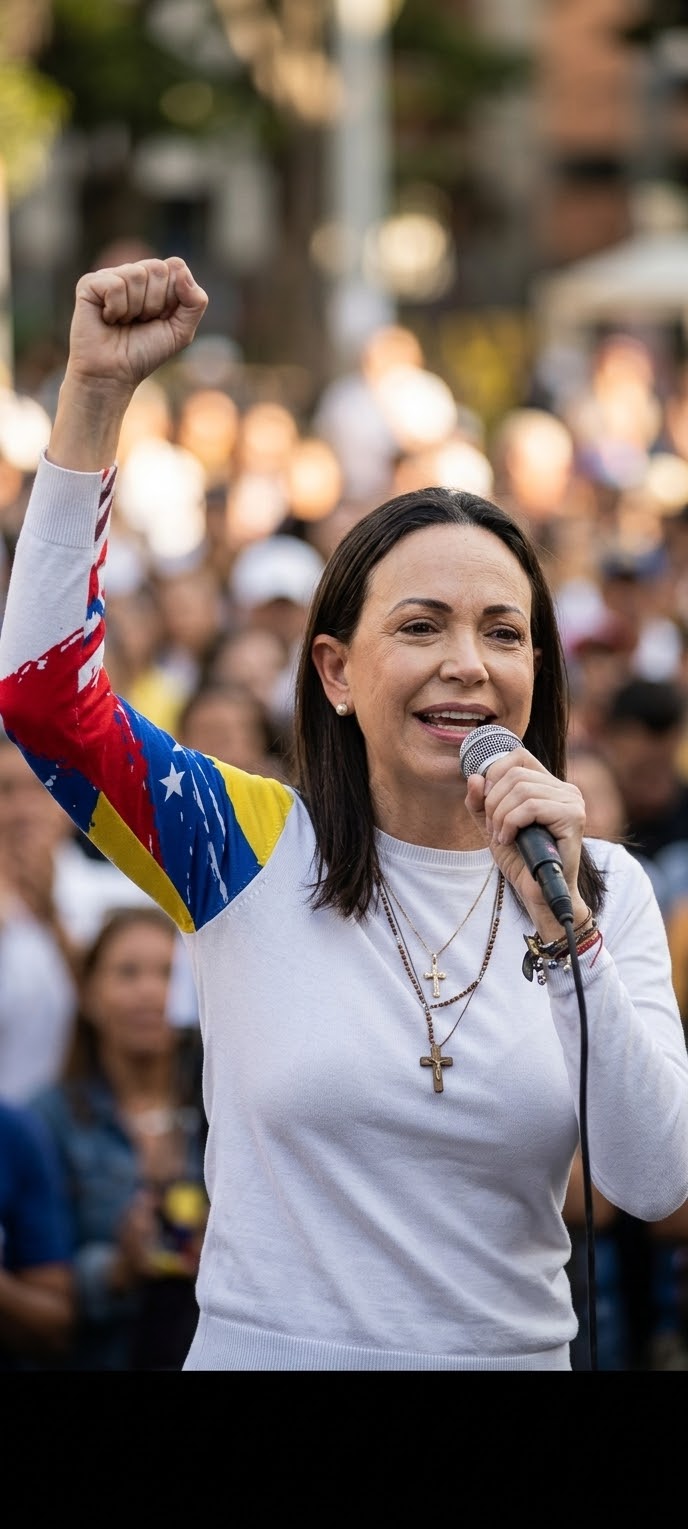 María Corina Machado regresa a Venezuela tras diez meses de exilio