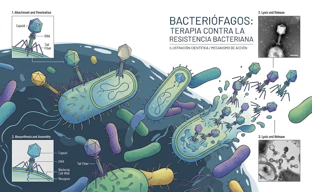 Bacteriófagos, una opción contra la resistencia a antibióticos que aún exige evidencia